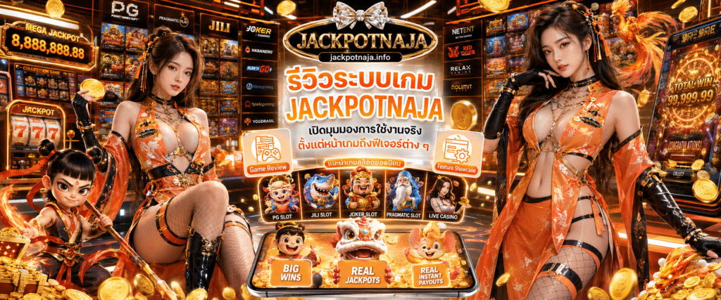 รีวิวระบบเกม JACKPOTNAJA เจาะลึกมุมมองการใช้งานจริงตั้งแต่หน้าอินเทอร์เฟซจนถึงฟีเจอร์ต่างๆ
