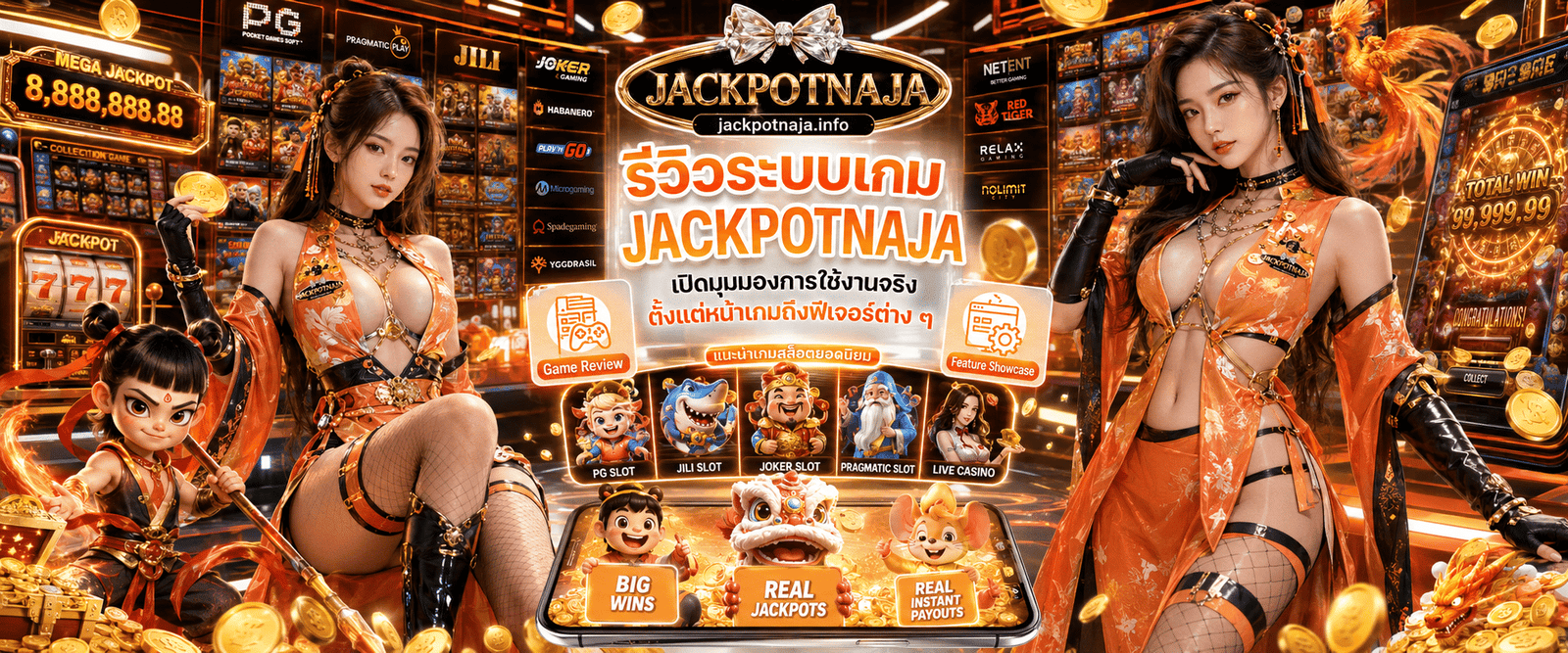 รีวิวระบบเกม JACKPOTNAJA เจาะลึกมุมมองการใช้งานจริงตั้งแต่หน้าอินเทอร์เฟซจนถึงฟีเจอร์ต่างๆ